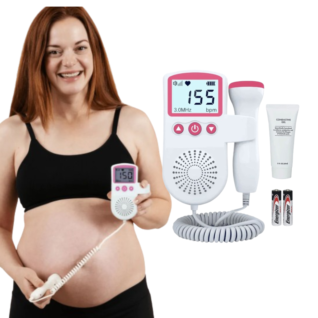 Le Véritable Écouteur Fœtal Premium 💖 (+ Guide 'Grossesse Sereine' Inclus)