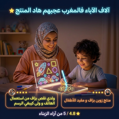 الفرحة فاش كتشوف ولدك كيبدع ويفكر، حسن بألف مرة من الجلوس ديالو قدام التليفون...